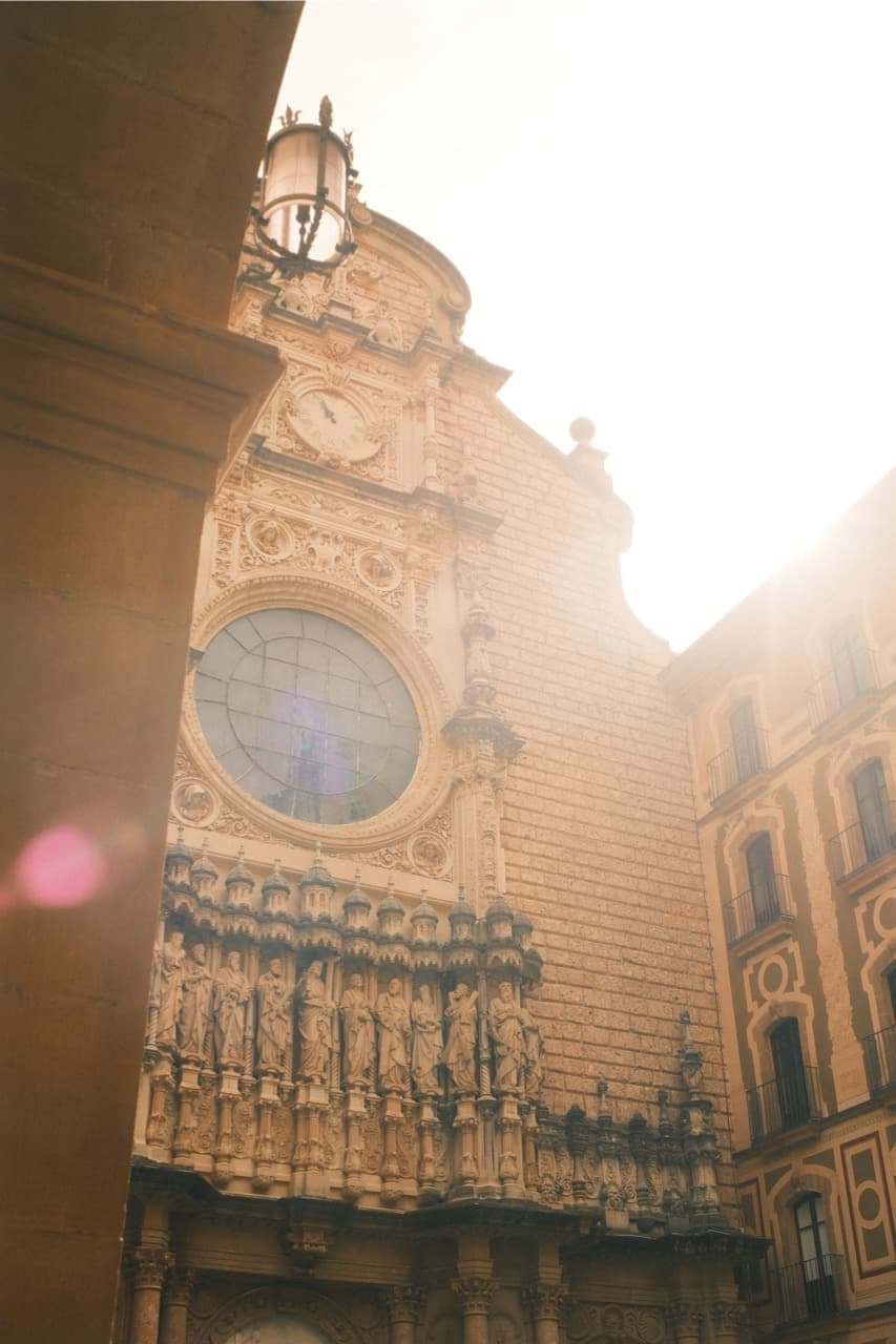 Montserrat monastery courtyard